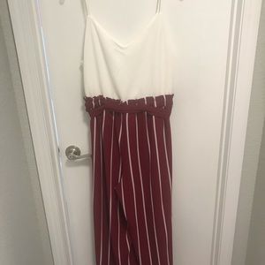 Pinstripe jumpsuit
